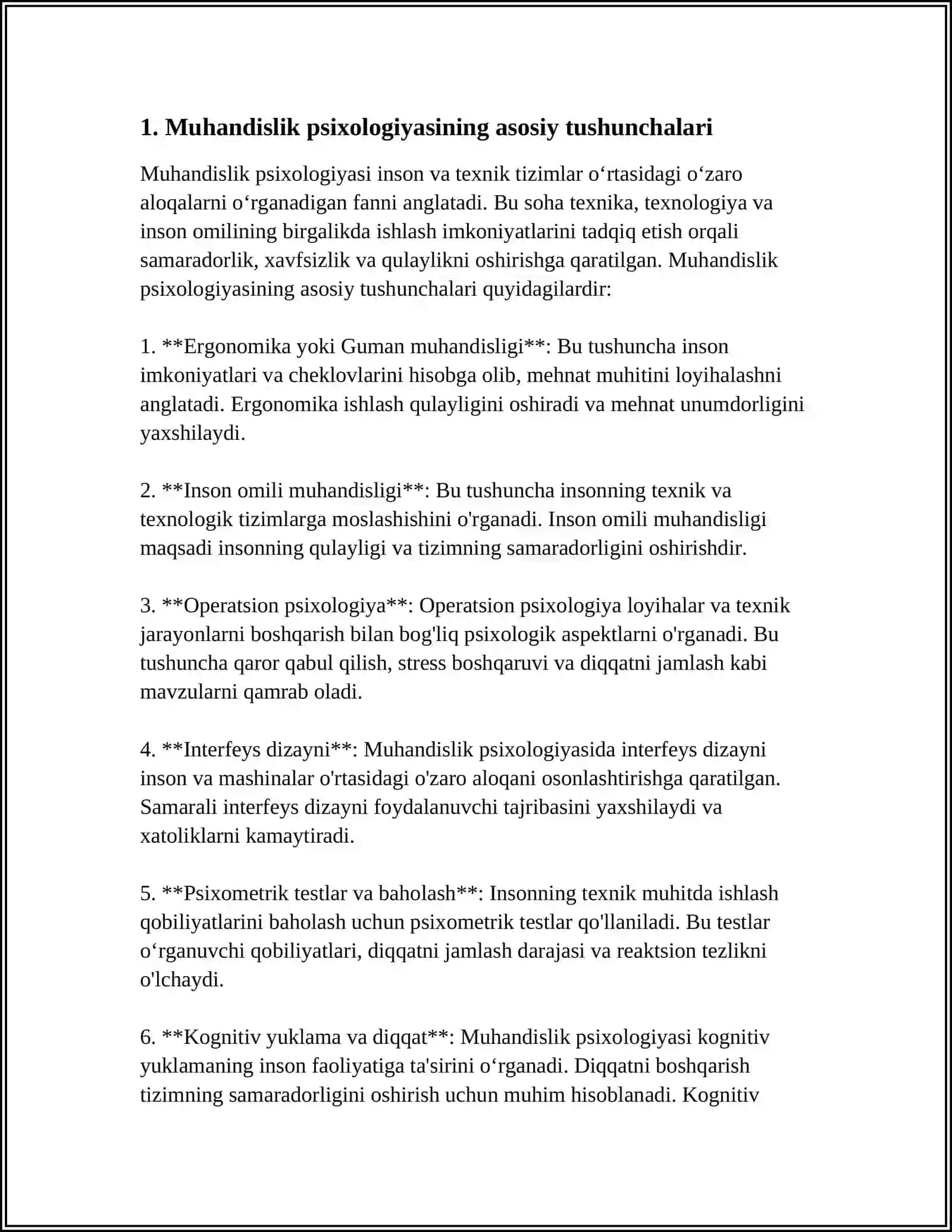 MUHANDISLIK PSIXOLOGIYASINING TADQIQOT METODLARI 3
