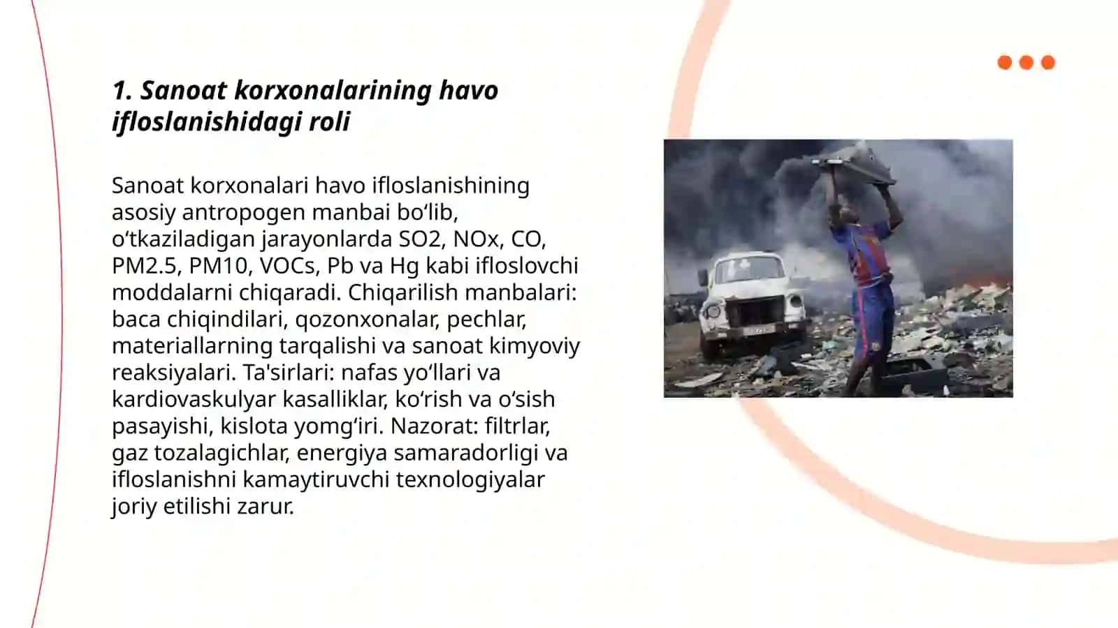 Havo ifloslanishining antropogen omillari 3