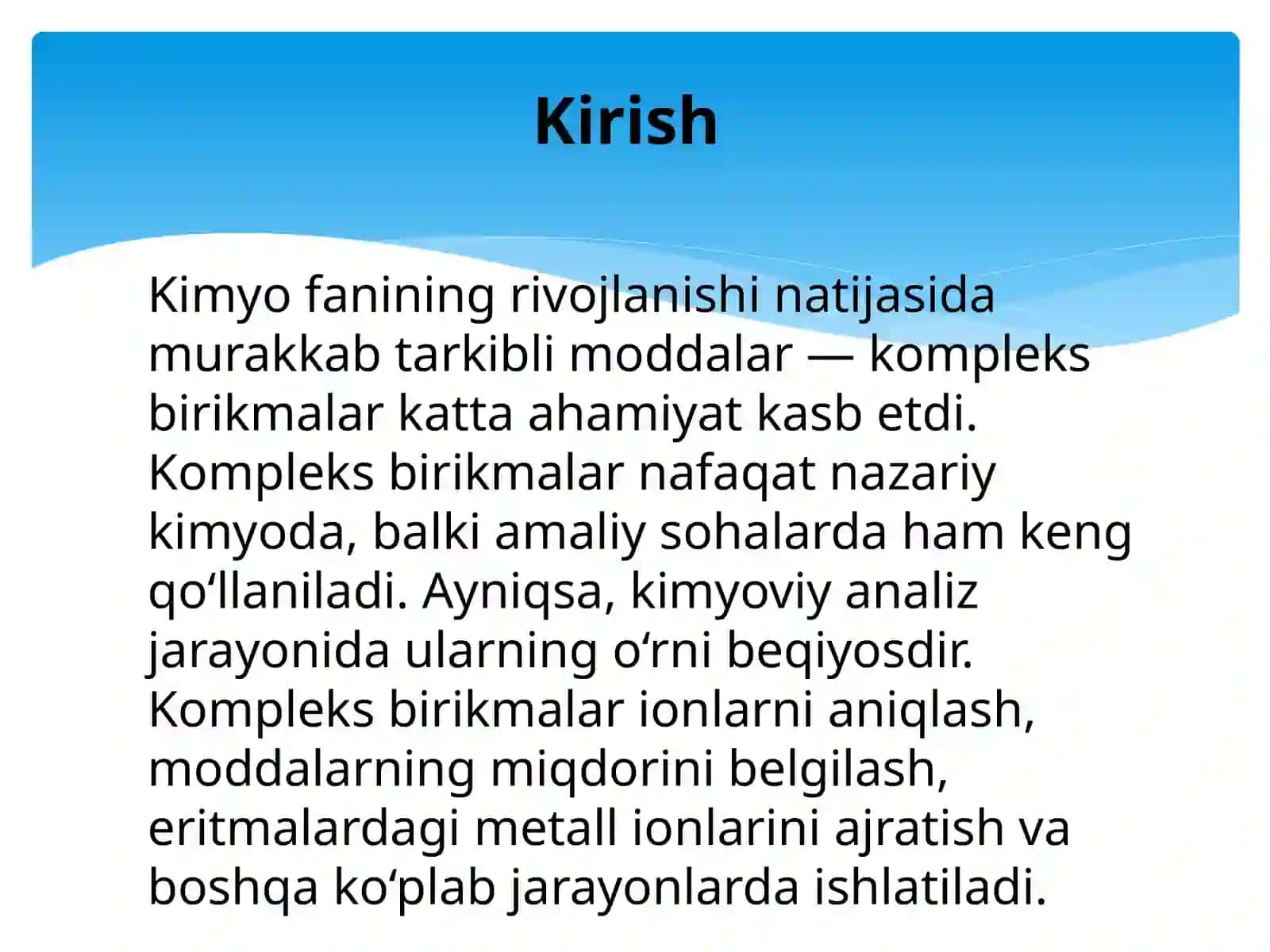 Kompleks birikmalarni kimyoviy analizda qo'llash 3