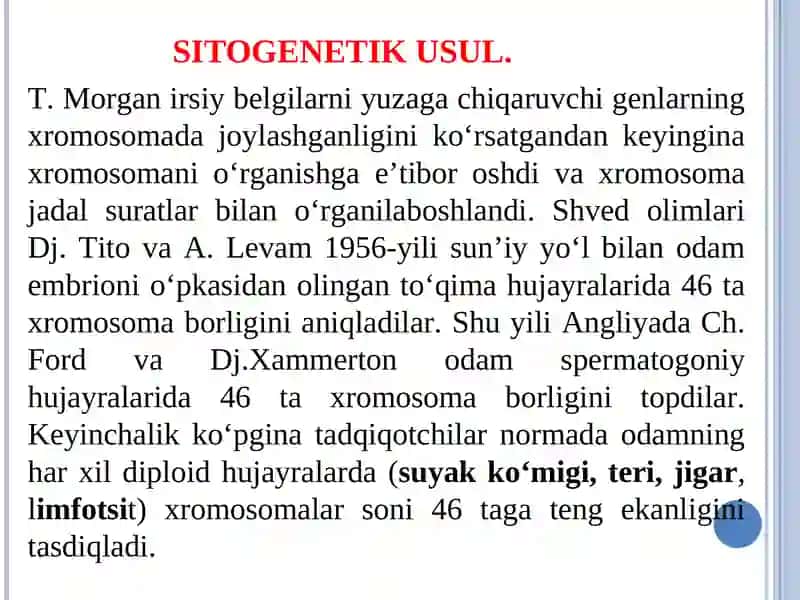 Sitogenetik usul 3