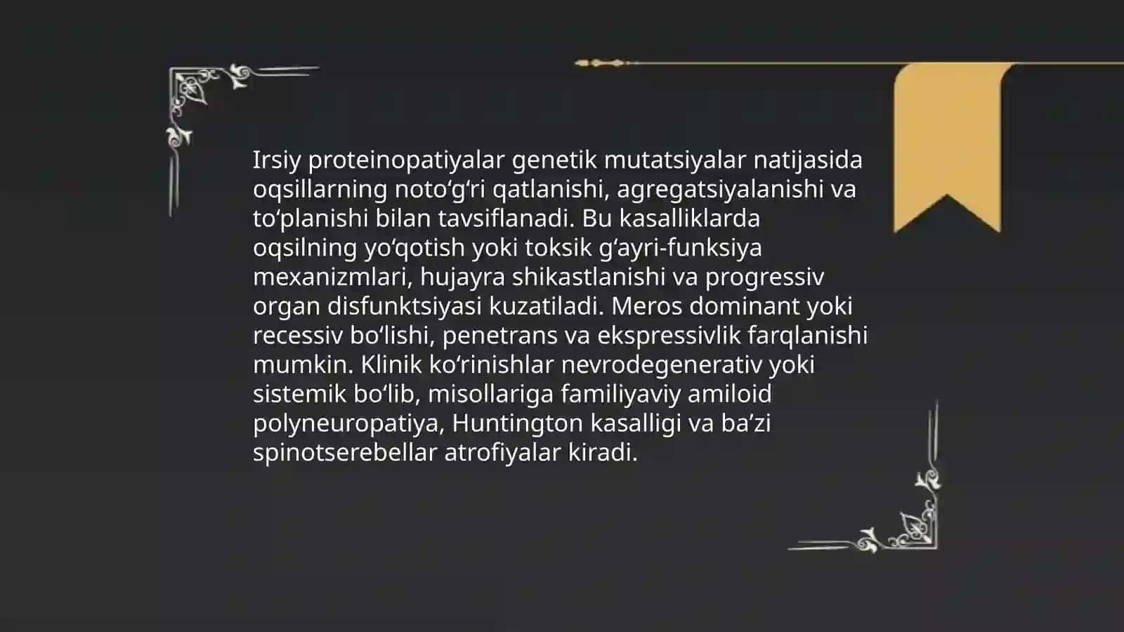 Irsiy proteinopatiyalar 3