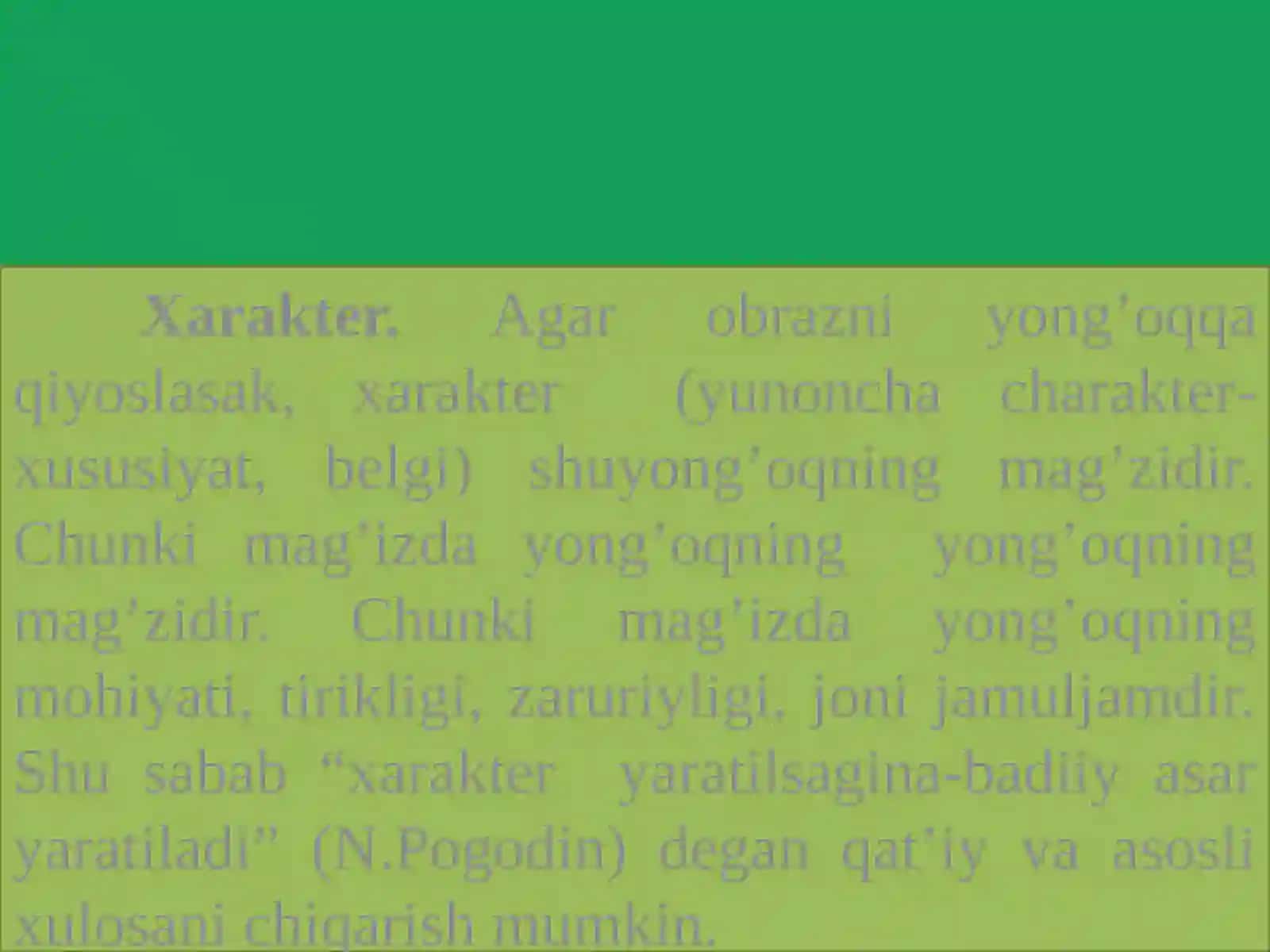 Asarda Xarakter Yaratish Prinsiplari 3