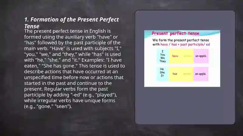 Present Perfect Tense 3