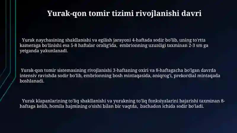 Odam embriogenizining qaltis davrlari 3