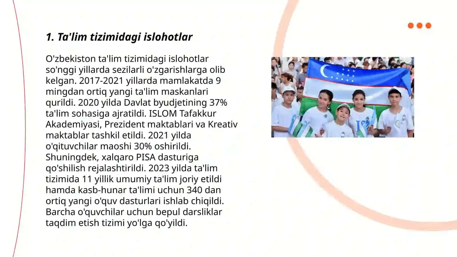 Ta'lim tizimidagi islohotlar 3