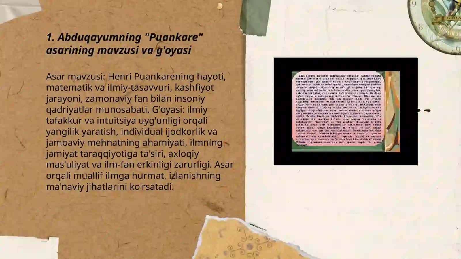 Abduqayumning "Puankare" asari 3
