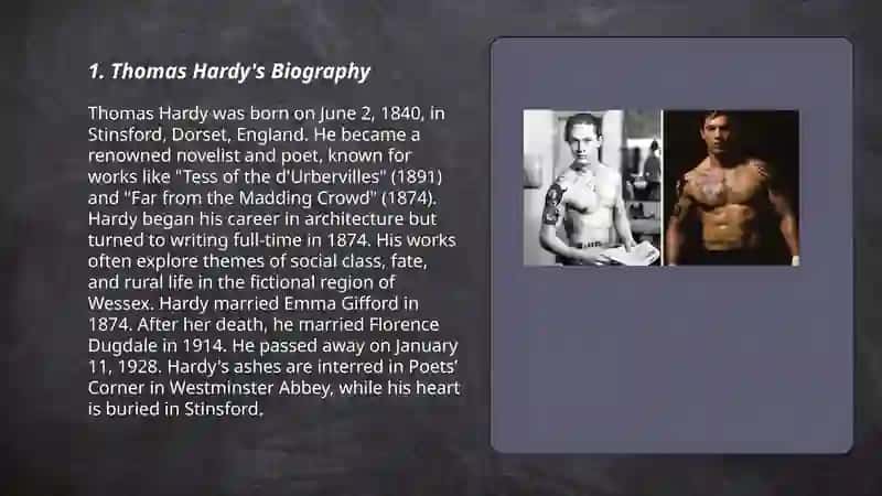 Thomas Hardy's Biography 3