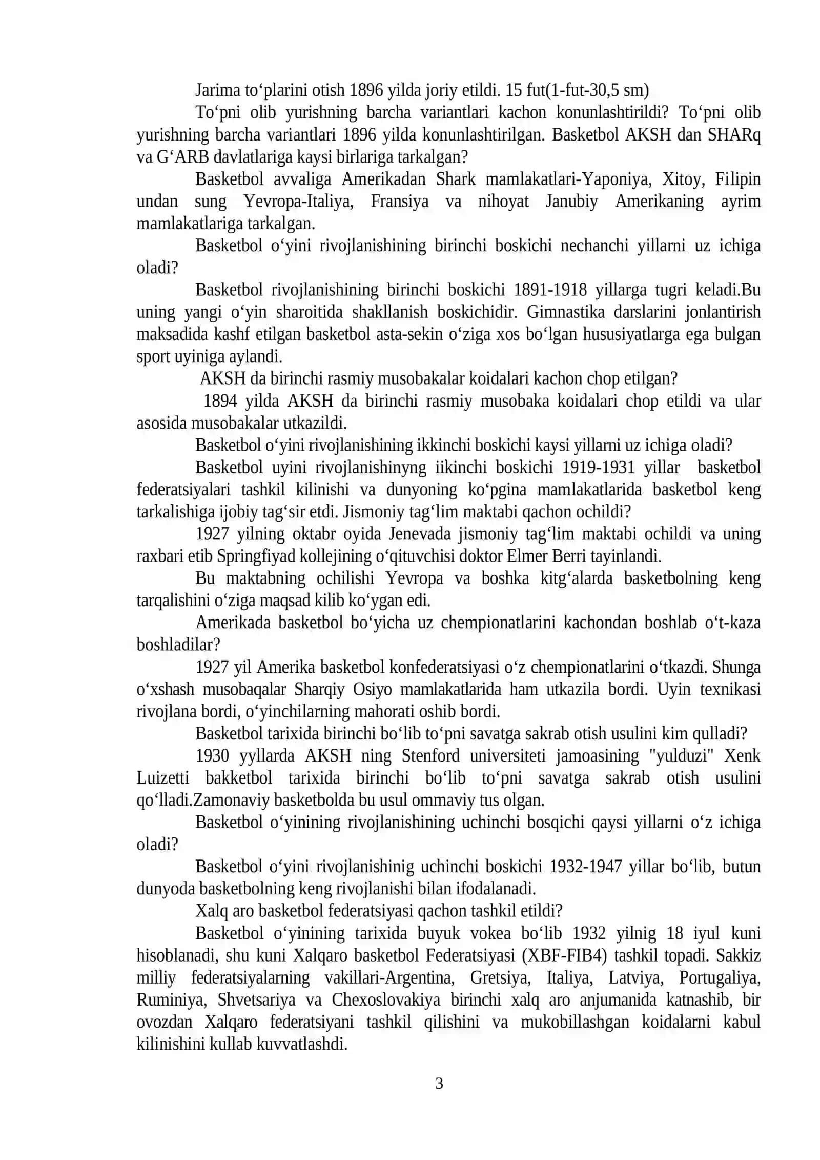 Basketbol texnikasi va taktikasi 3