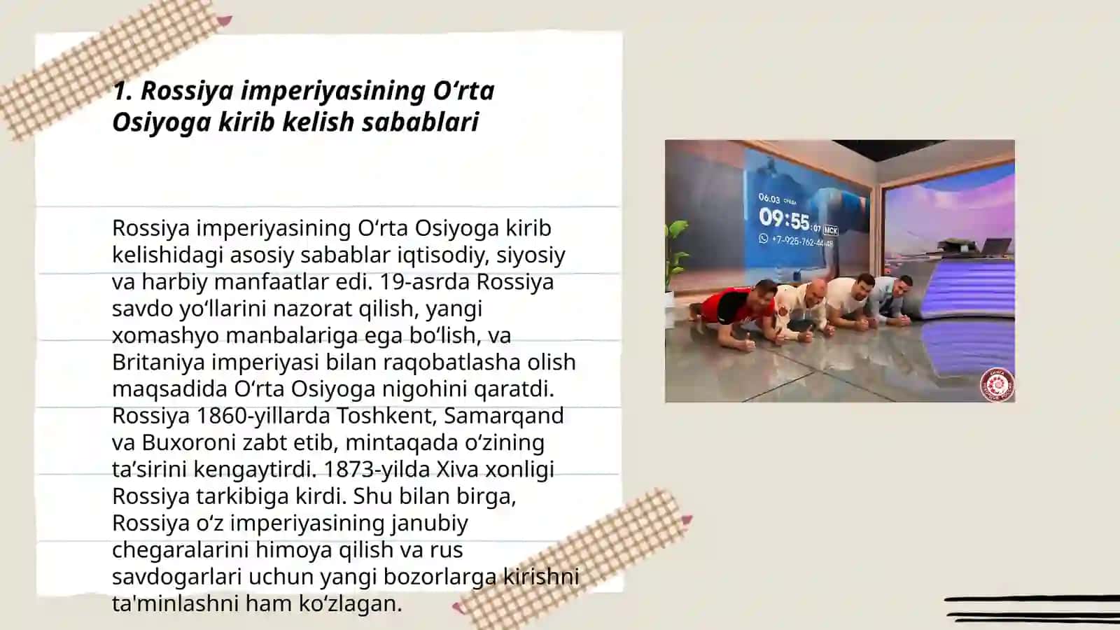 Oʻrta Osiyoga Rossiya imperiyasi bosqini 3