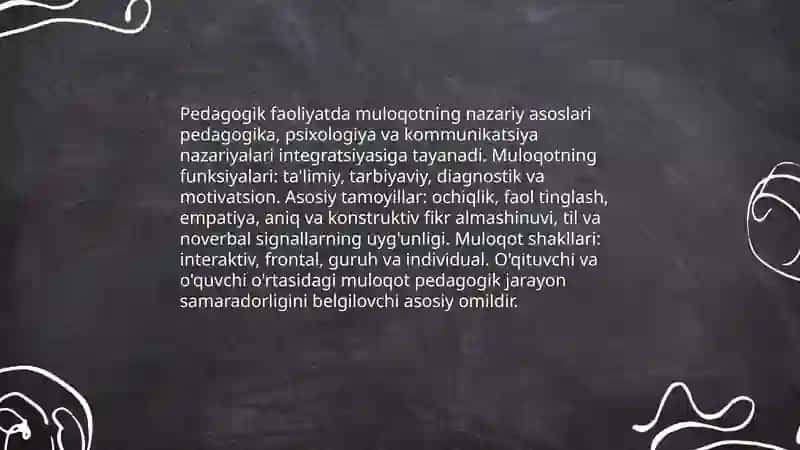 Pedogogik faoliyatda muloqot 3