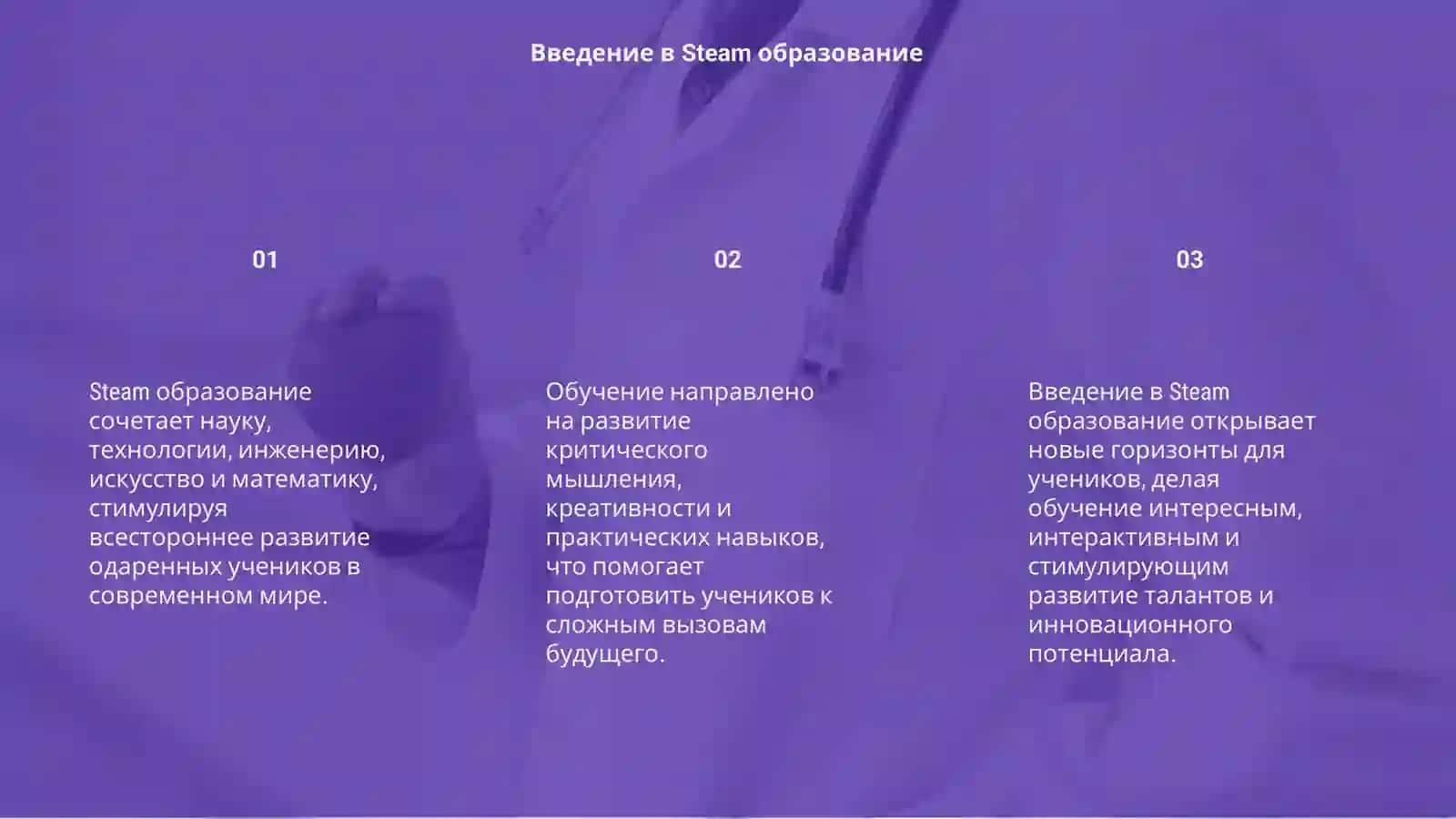 Steam образование. Обучение одаренных учеников 3