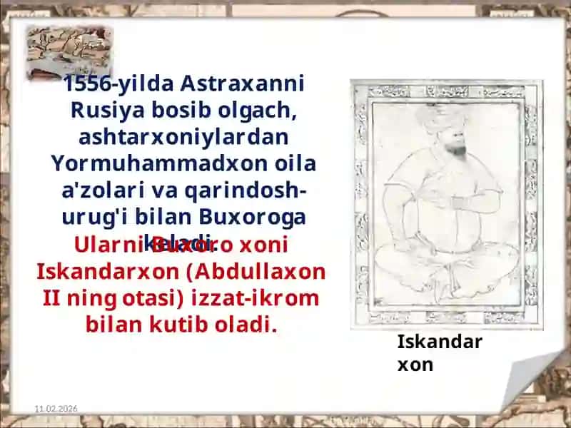 Ashtarxoniylarning hokimiyat tepasiga kelishi 3