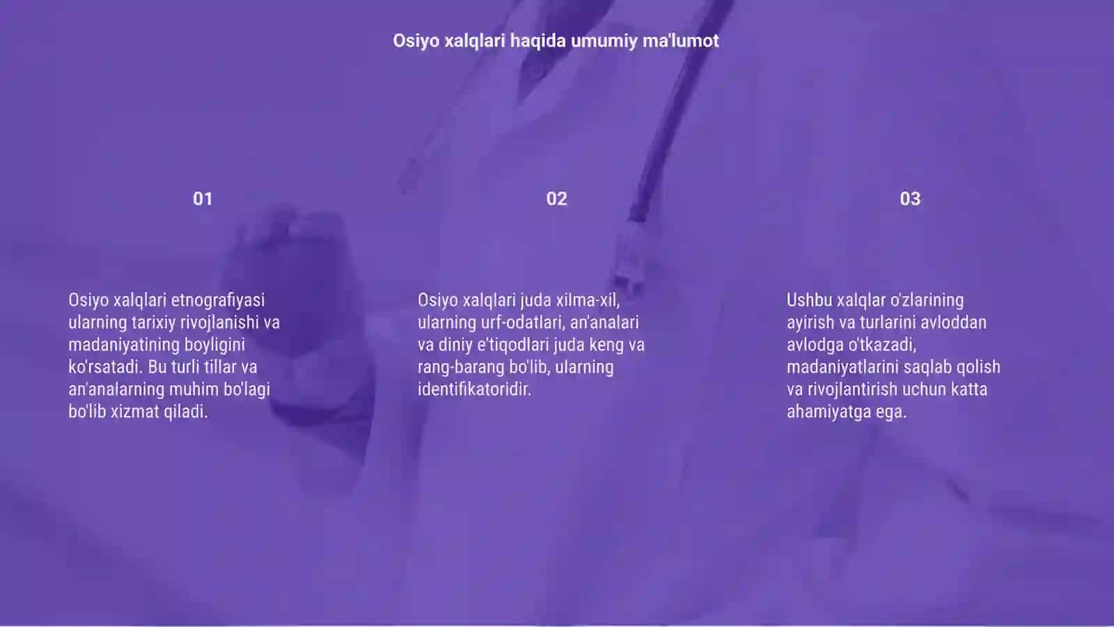 Osiyo xalqlari etnografiyasi 3