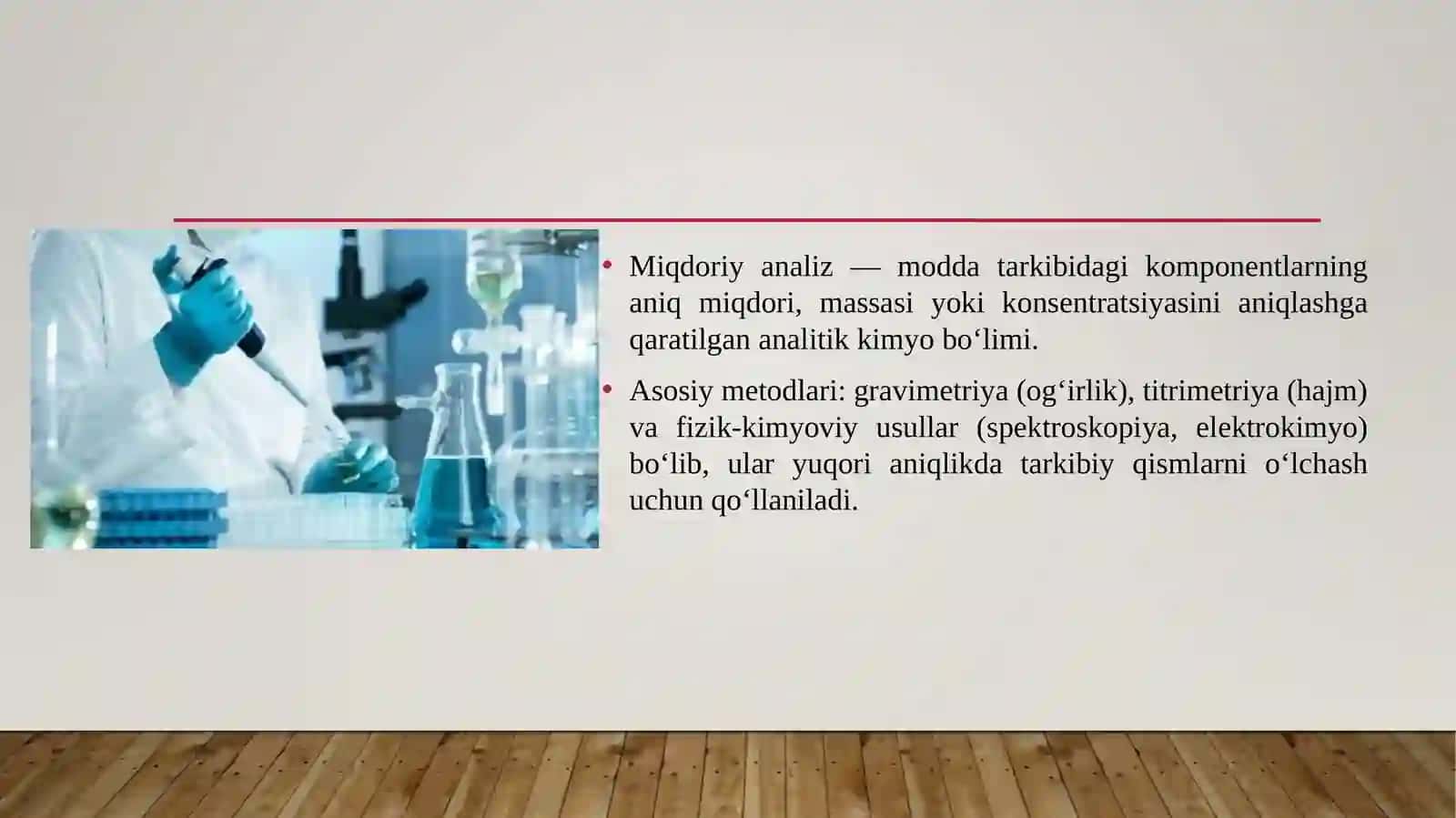 Miqdoriy analiz,uning metodlari,ularning tavsifi 3