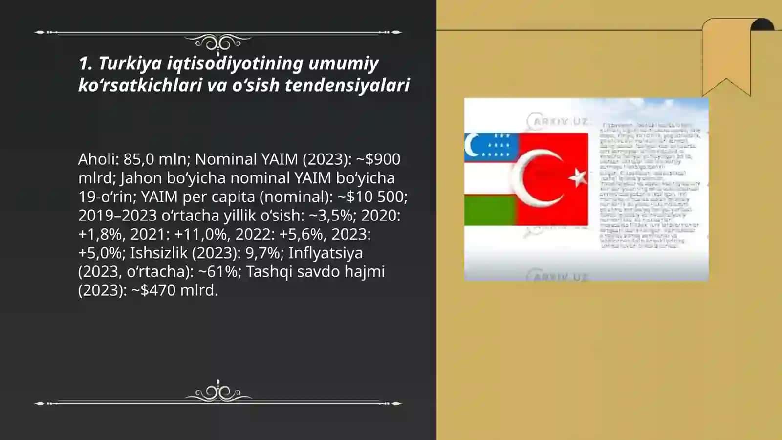 Turkiya mamlakat iqtisodiyoti 3