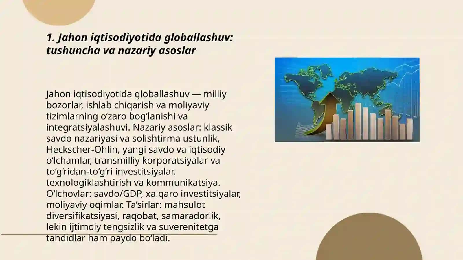 Jahon iqtisodiyotining globallashuvi konsepsiyalari 3