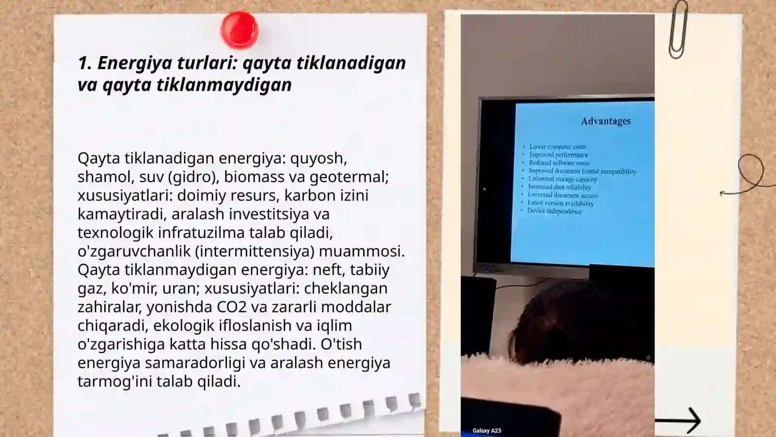 Energy use and ecological impact. O'zbekcha slayt tayorla 3