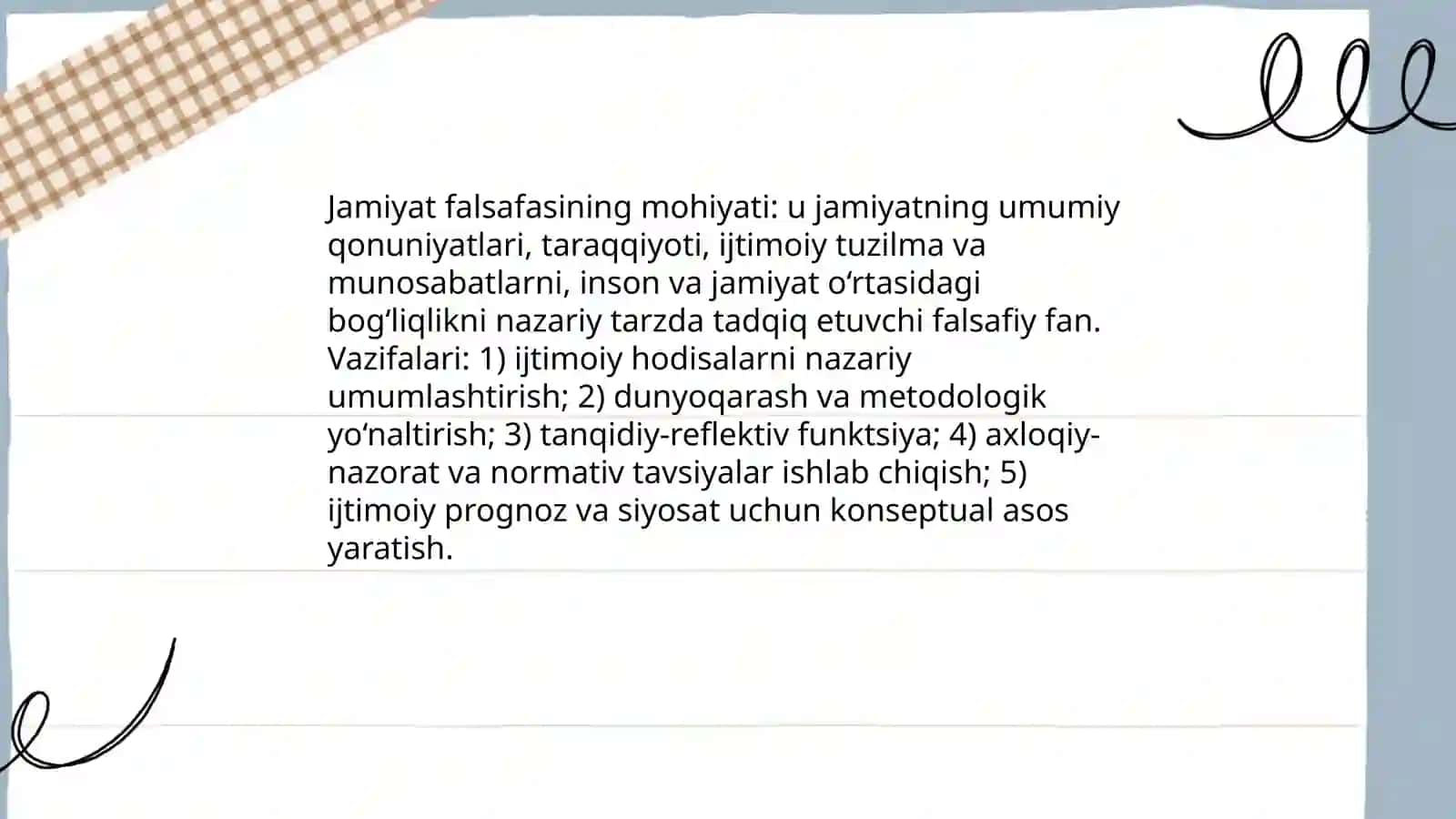 Jamiyat falsafasi 3