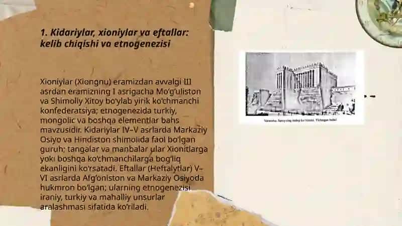 Kidariylar, xioniylar va eftallar 3