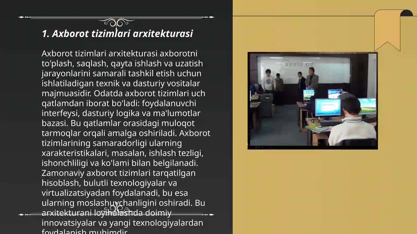 Axborot tizimlari va texnalogiyalari 3