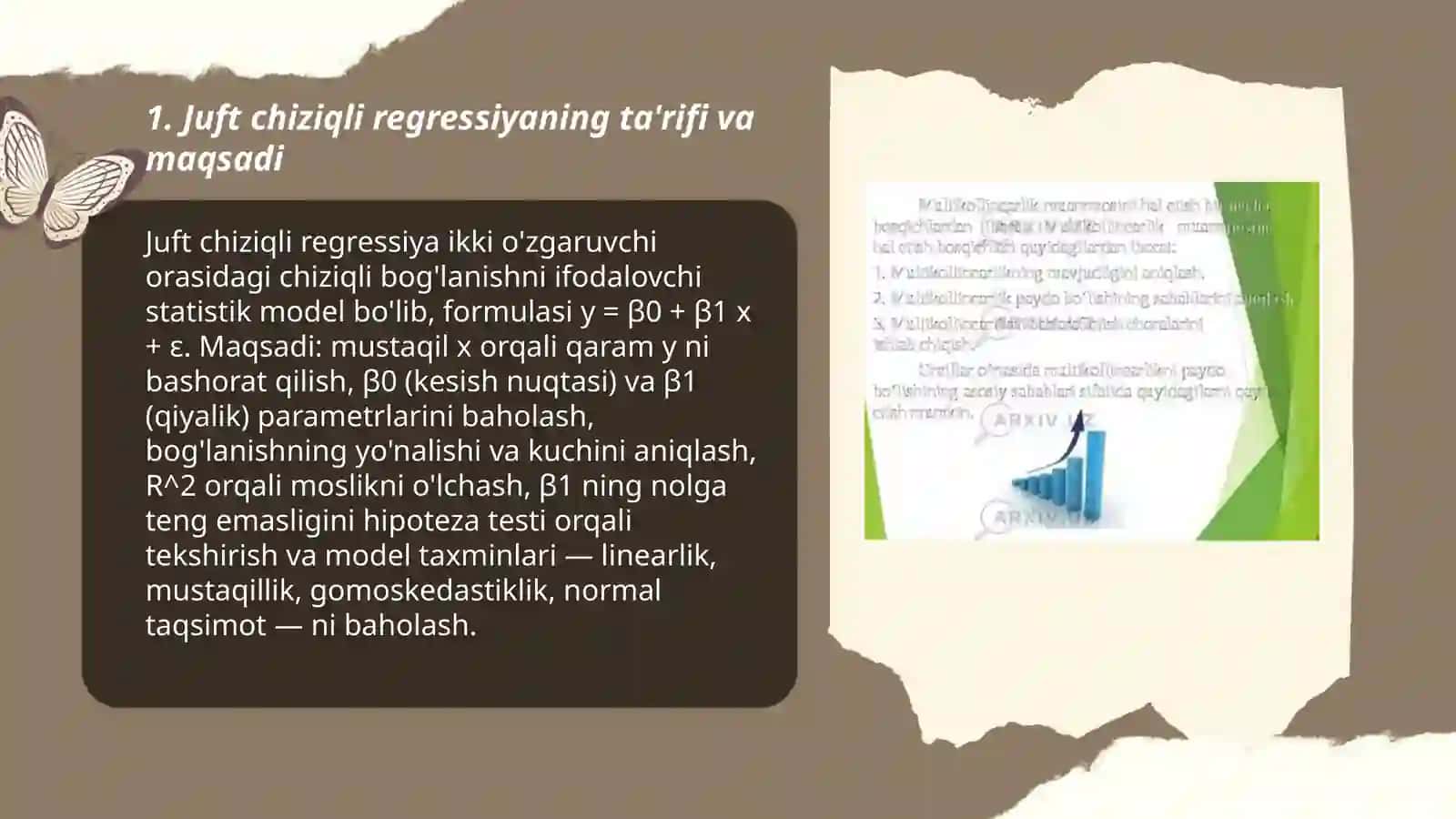 Juft chiziqli regressiya 3