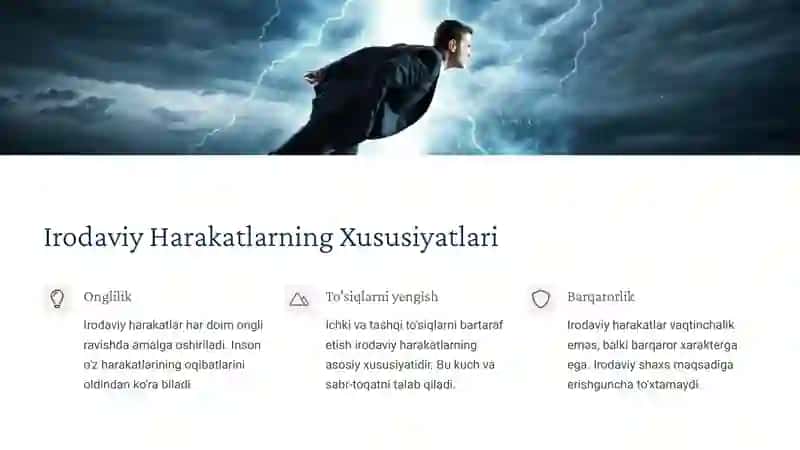 Irodaviy harakatlar haqida tushuncha 3