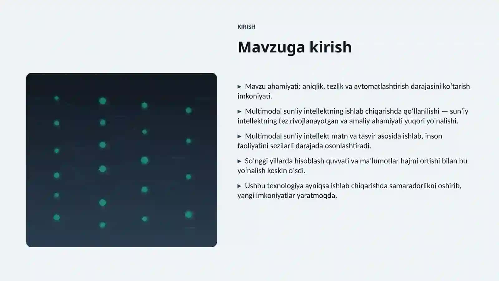 SUNʼIY INTELLEKT • PROFESSIONAL TAQDIMOT 3