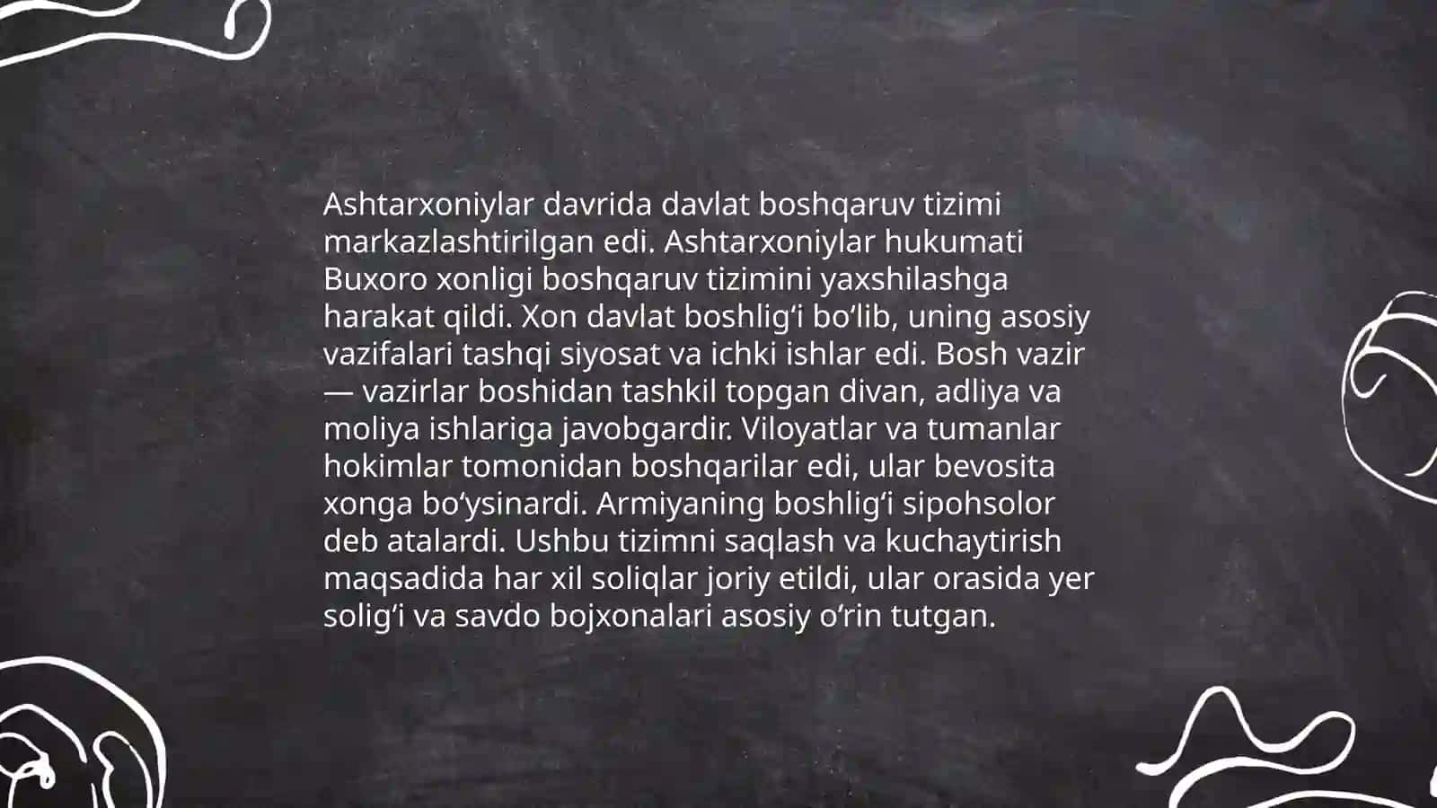 Ashtarxoniylar davrida boshqaruv va ilm fan 3