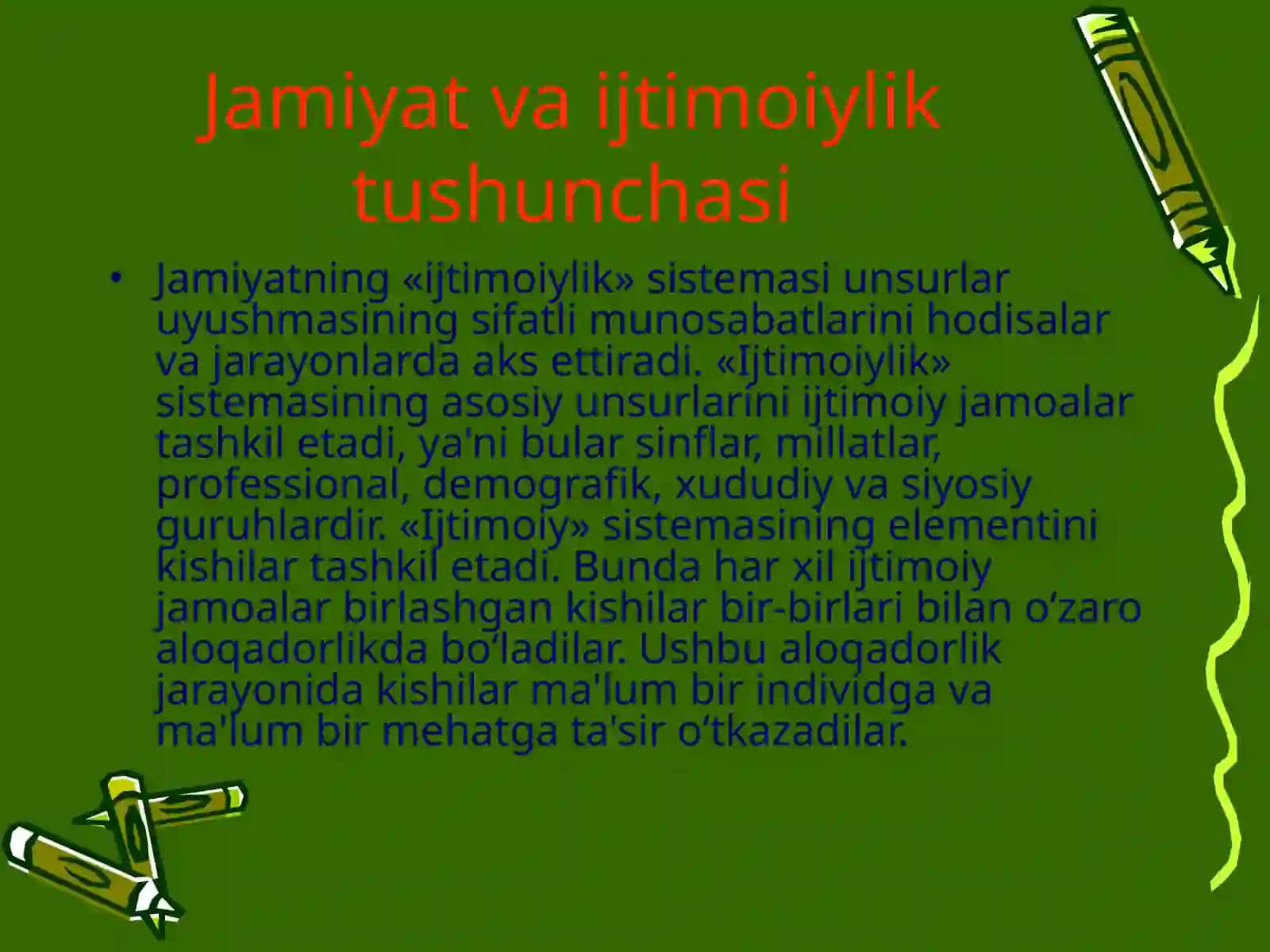 Jamiyat yaxlit tizim sifatida 3