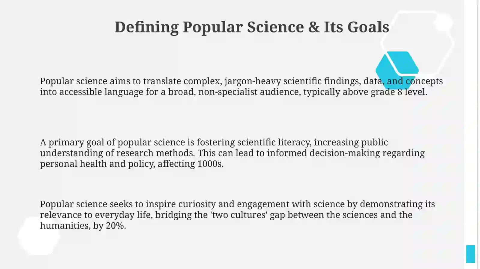 Popular science prose concept of popularization 3