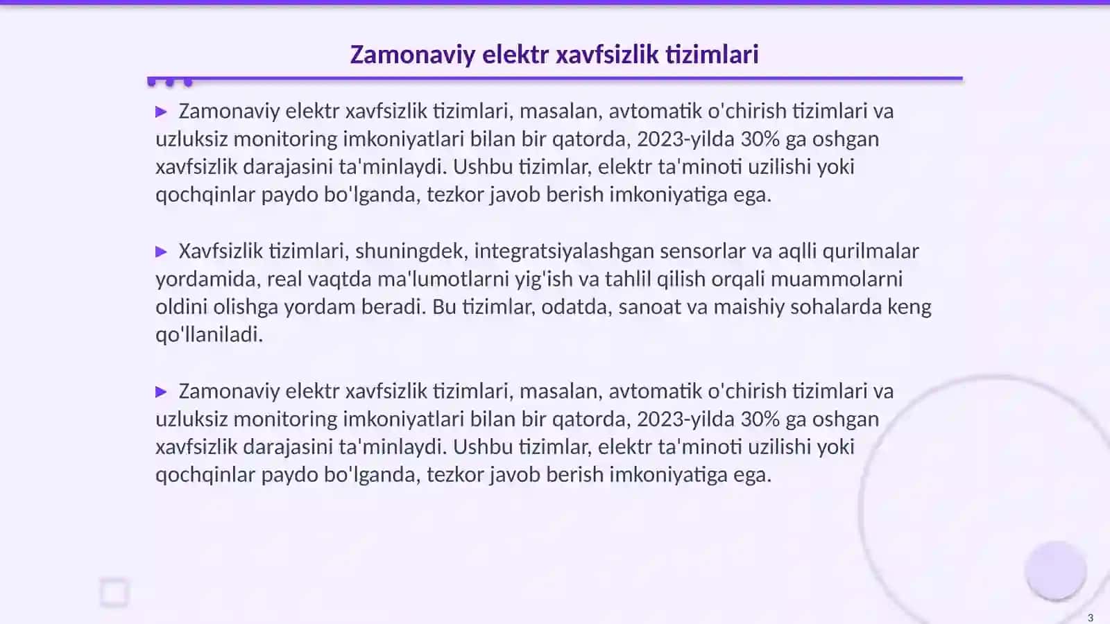 Zamonaviy elektr xavfsizlik tizimlari 3