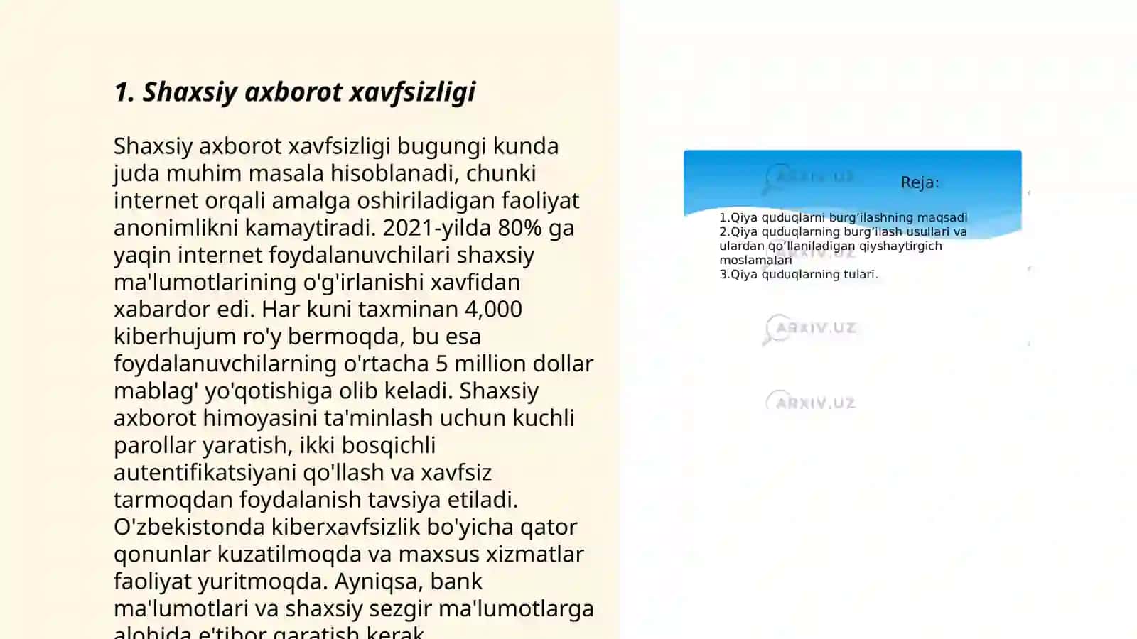 Shaxsiy axborot xavfsizligi 3