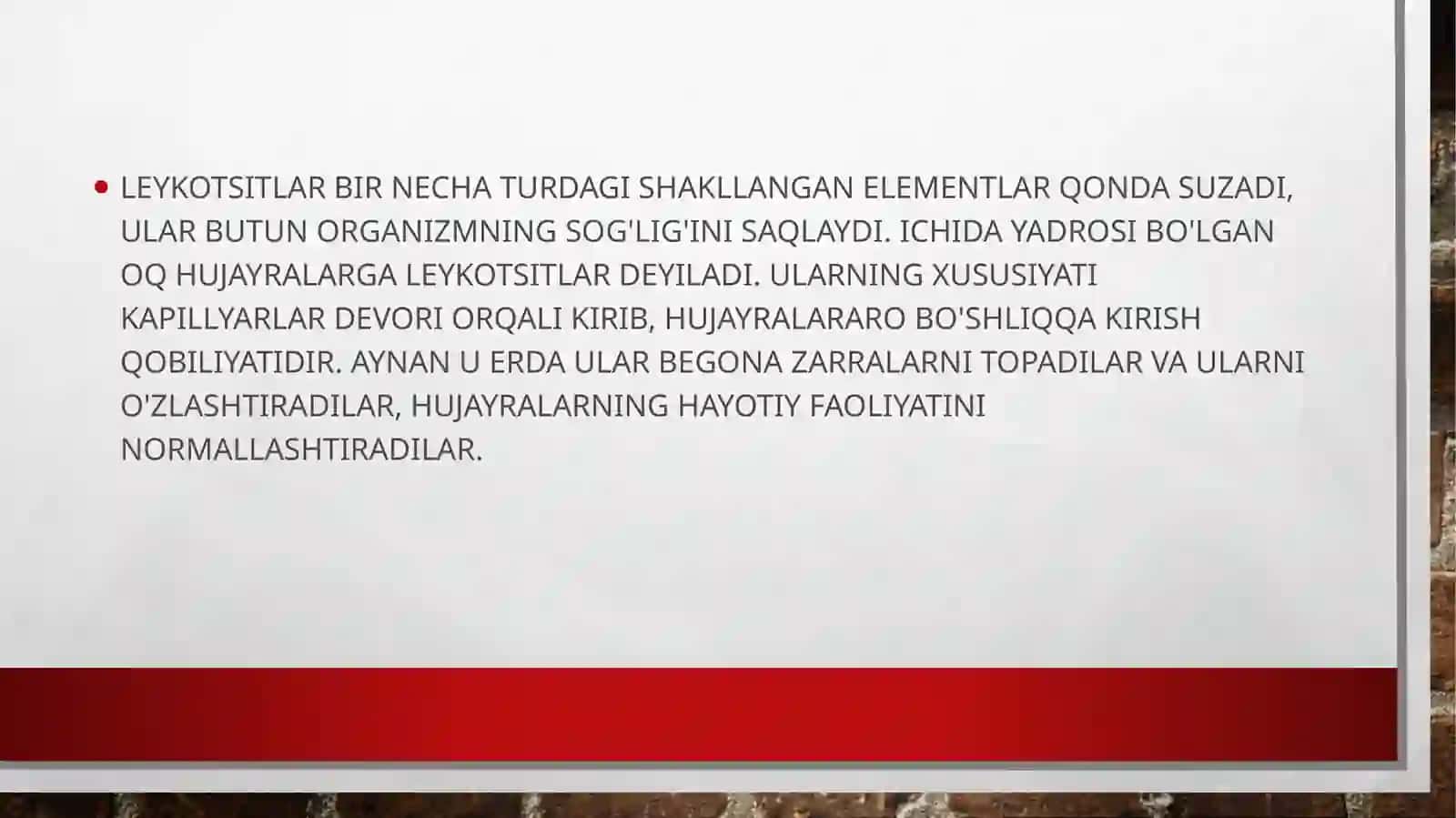 Leykotsitlar va ularning turlari 3