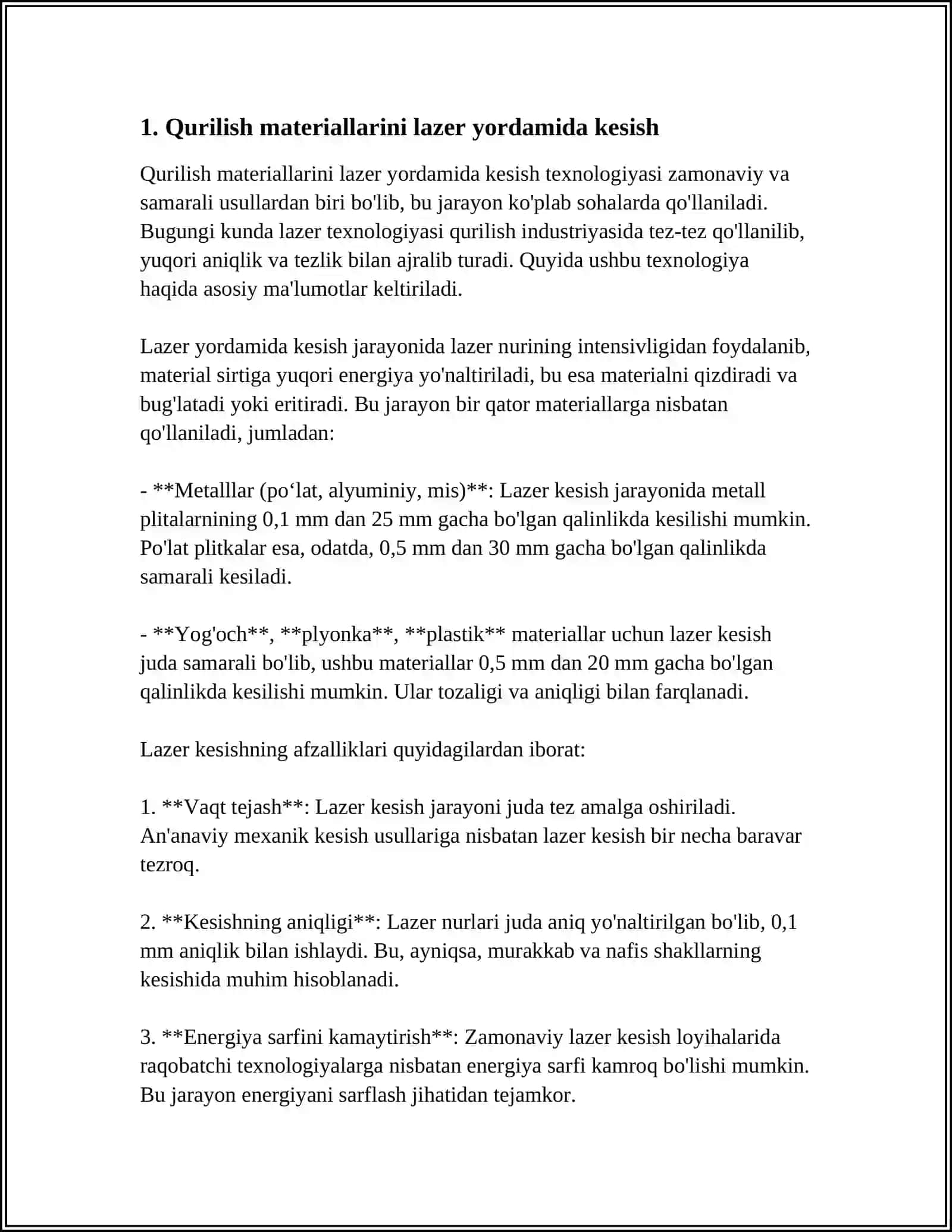 KONSTRUKSION MATERIALLARNI KESIB ISHLASH 3