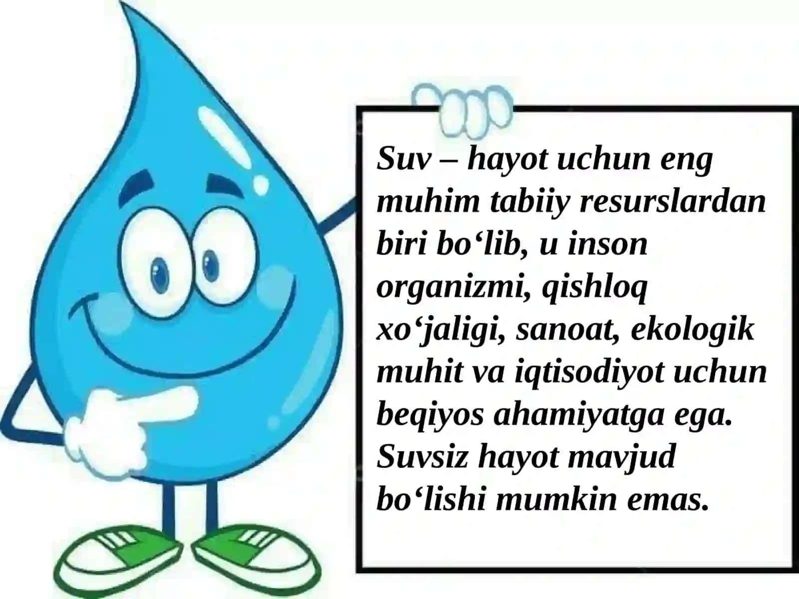 Suvning inson organizmiga ahamiyati 3