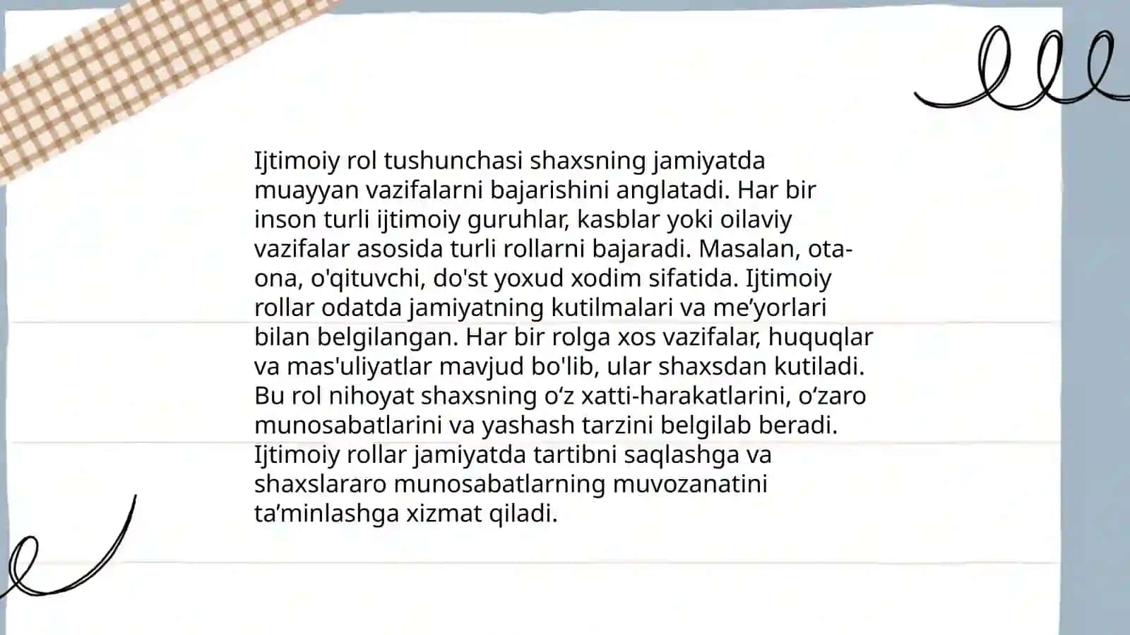 Ijtimoiy rol va lisoniy ijtimoiylashuv 3