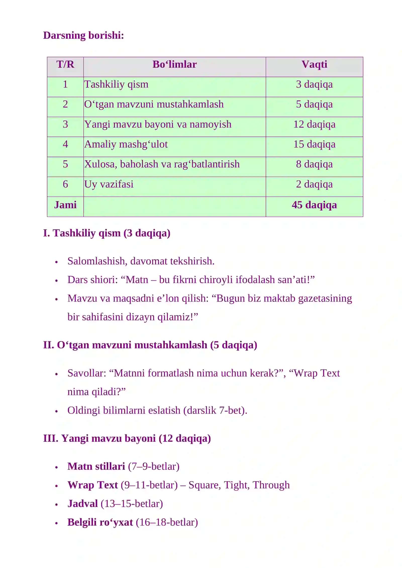 Matnli hujjatlardan maqsadli foydalanish 3