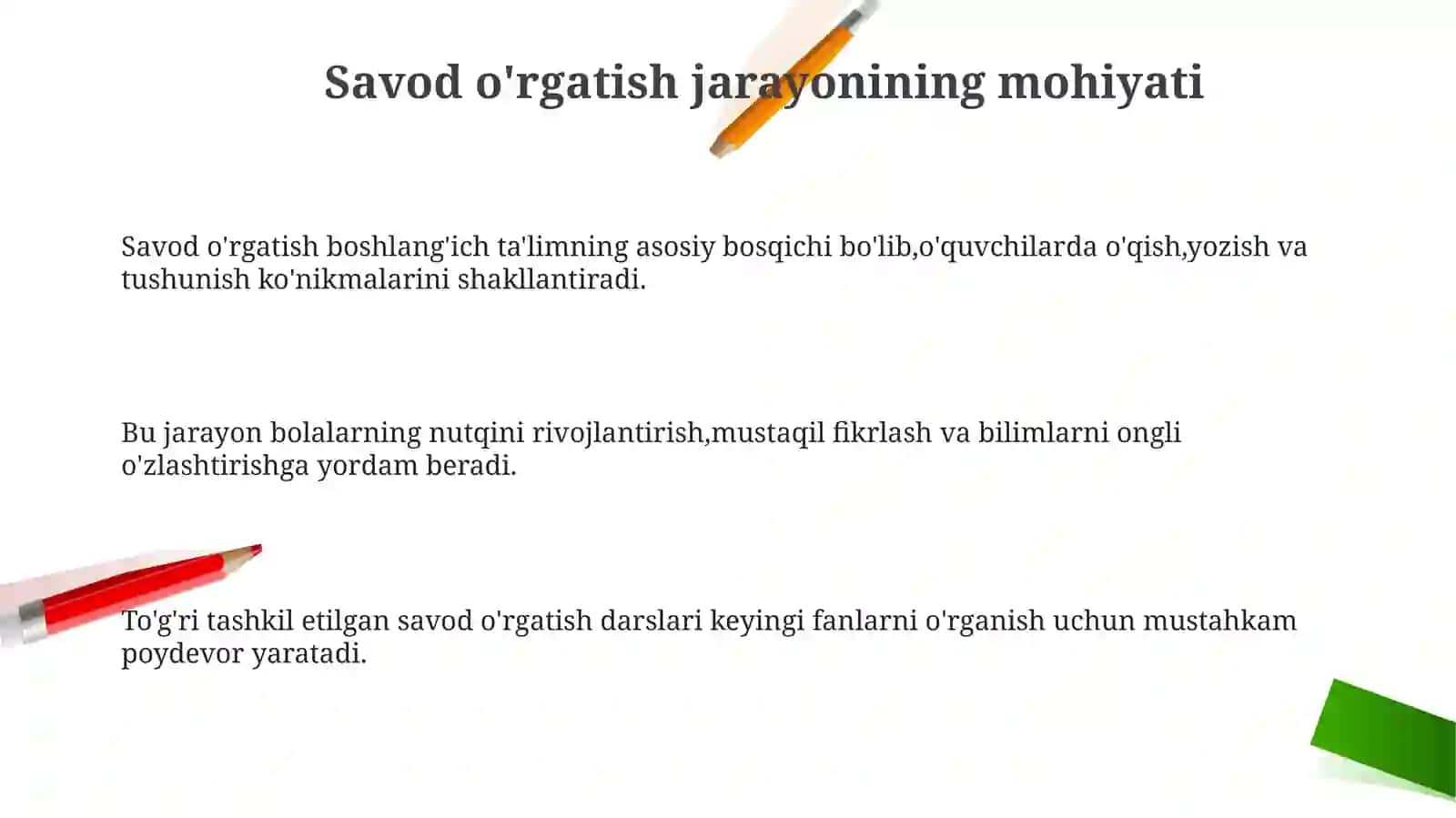 Savod o'rgatish jarayonining mohiyati 3