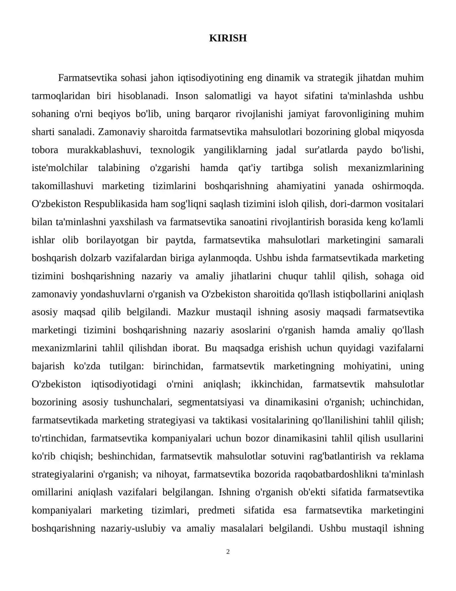 Farmatsevtikada marketing tizimini boshqarish 3