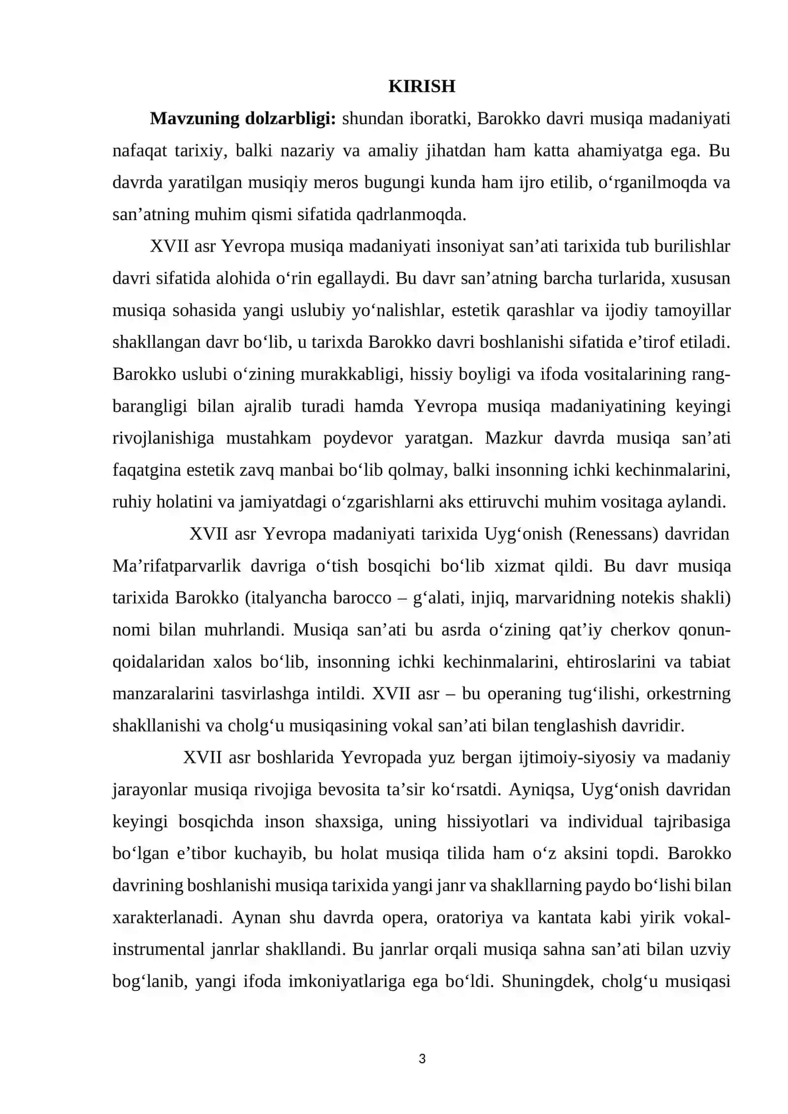 XVII ASR YEVROPA MUSIQA MADANIYATI (BAROKKO DAVRI BOSHLANISHI) 3