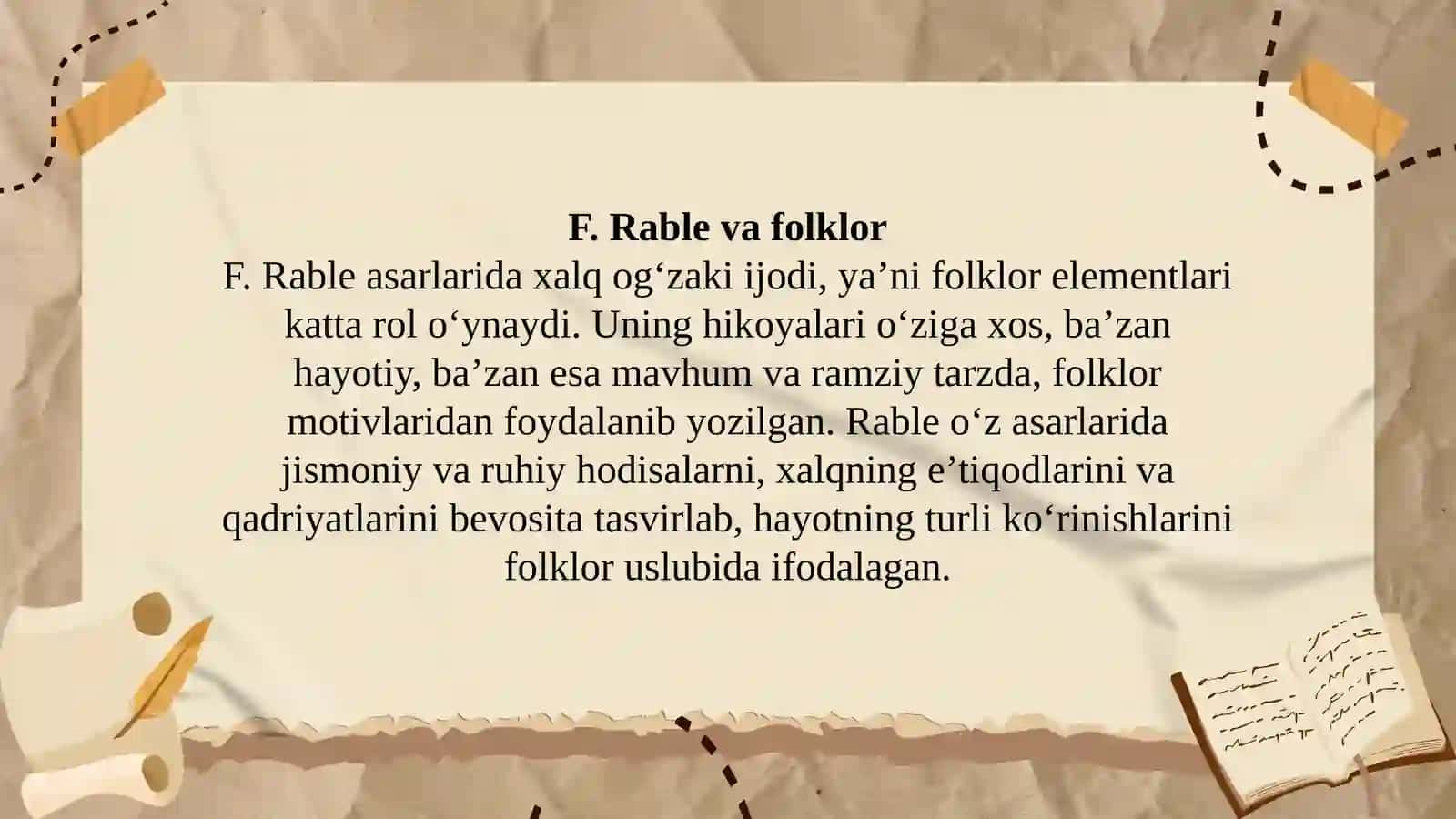 F.Rable va folklor munosabati masalasi 3