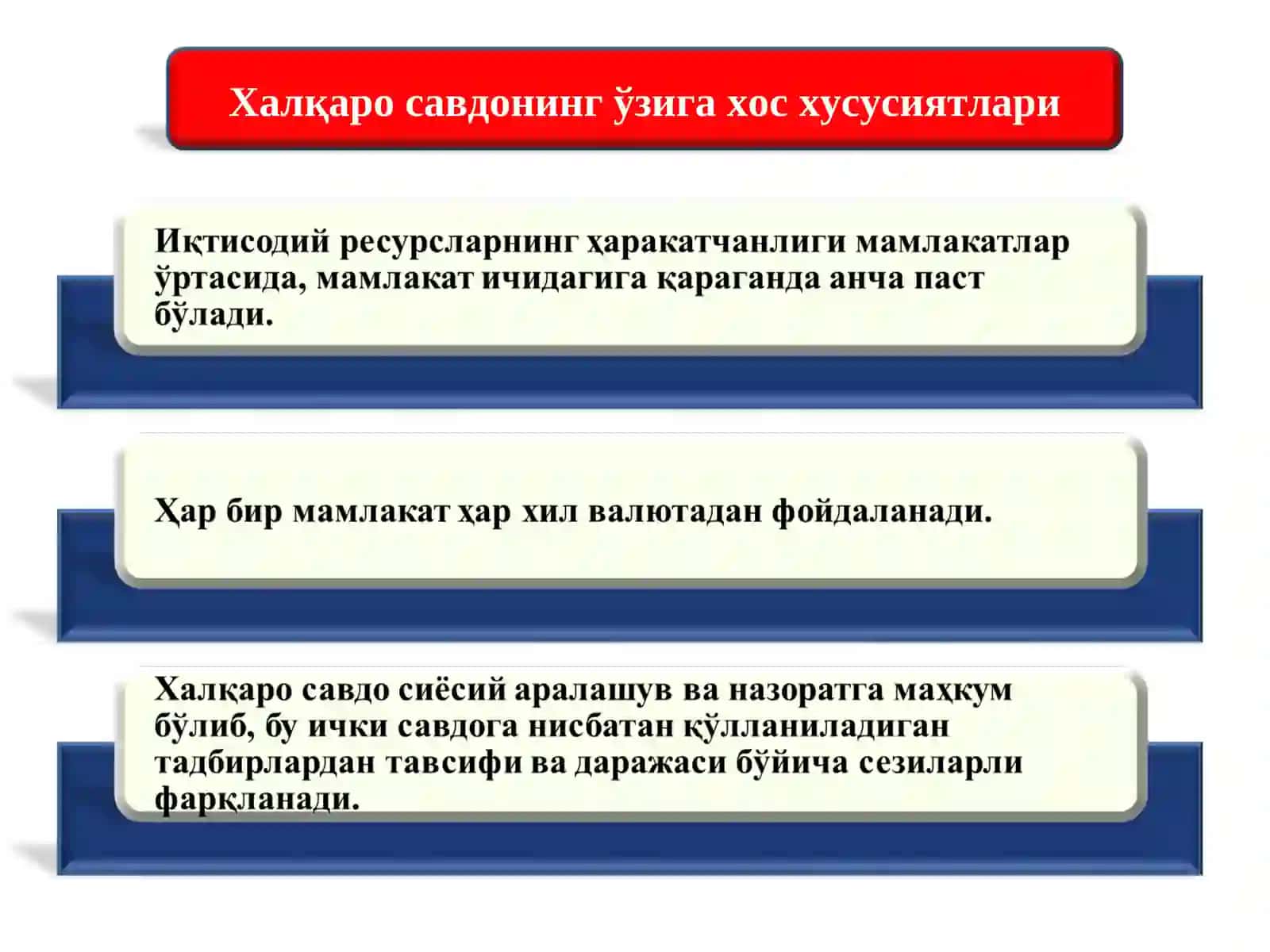 Халқаро савдо 3