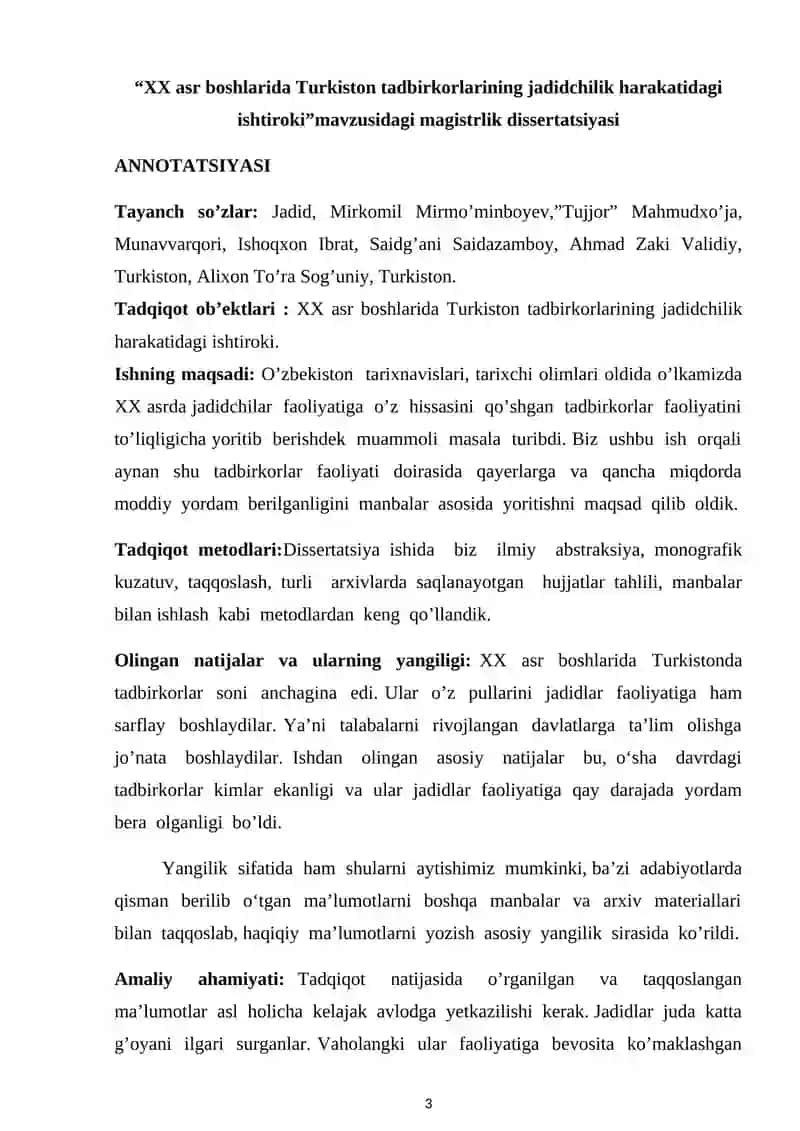 Magistrlik dissertatsiyasi 3