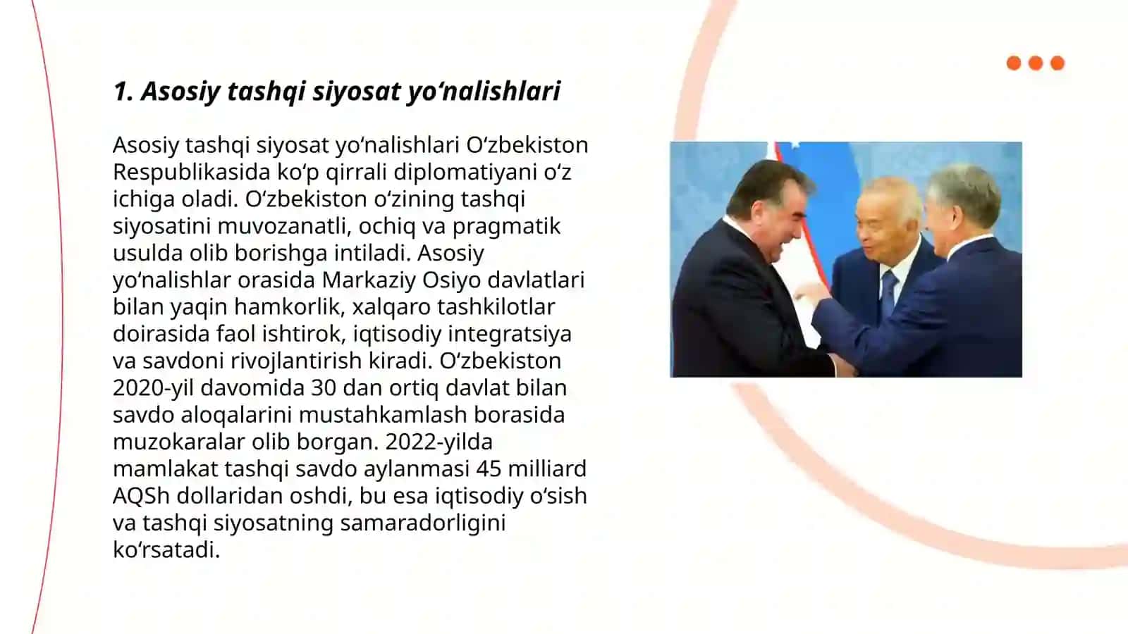 Ózbekistoning eng yangi tarixi fanidan taqdimoti 3