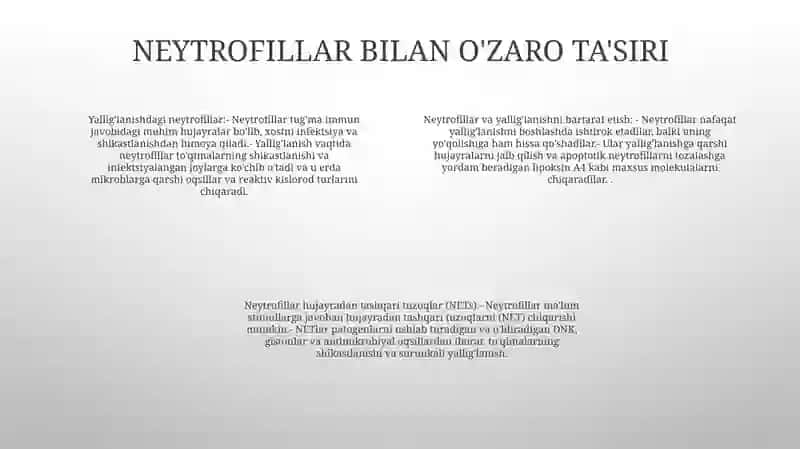 Yallig'LanishReaksiyasi VaqtidaHujayralarningO'zaroTasiri 3