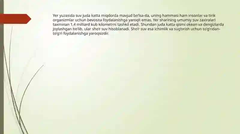 Tabiatdasuvning tarqalishi va taqsimlanishi 3