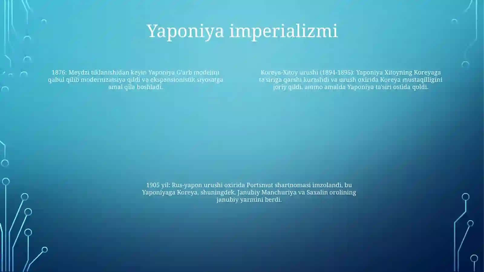 Koreya Yaponiya Mustamlakasiga Aylanishi 3