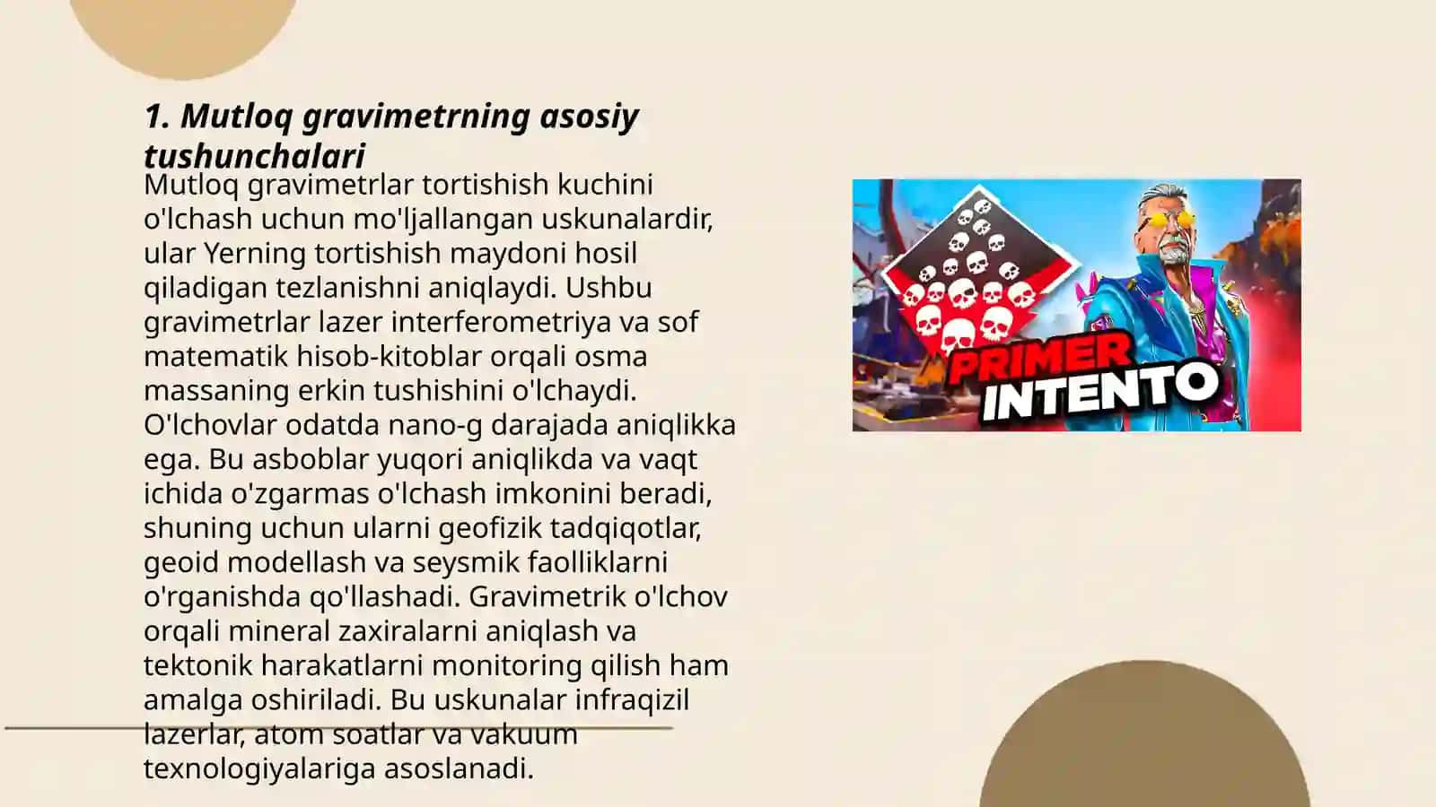Mutloq balistik gravimetr 3