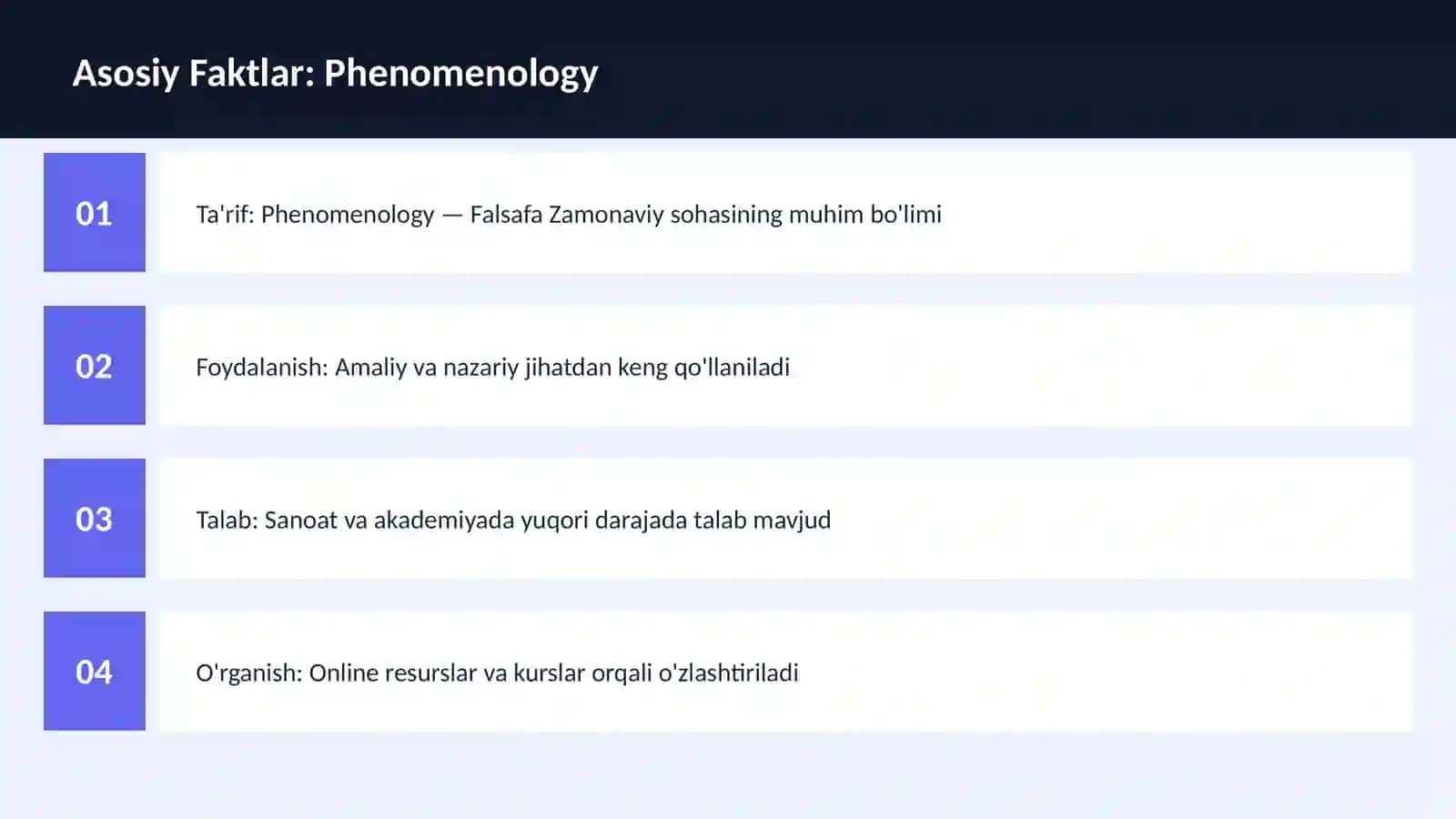 Phenomenology 3