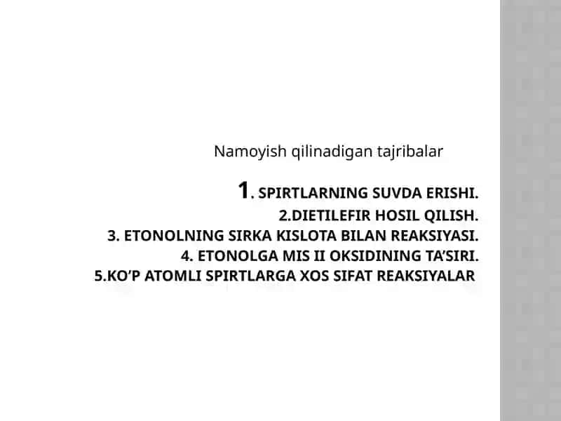 Spirtlar mavzusini o'qitish metodikasi 3